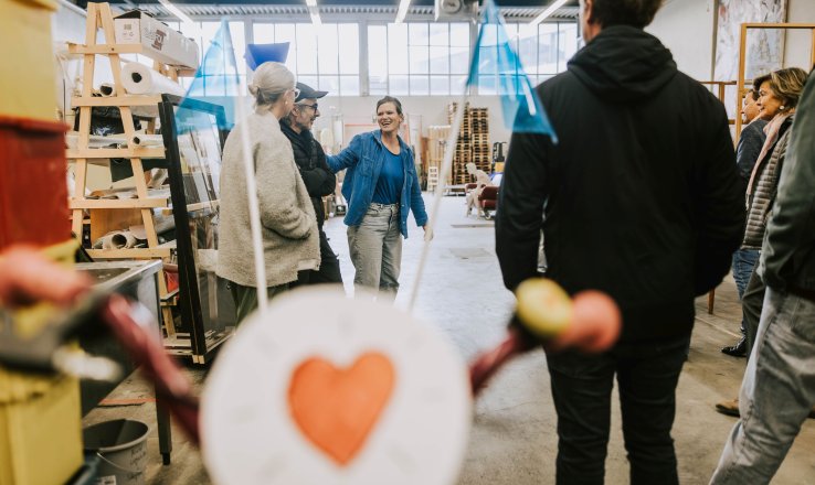 Team CampusVäre zeigt die Hallen